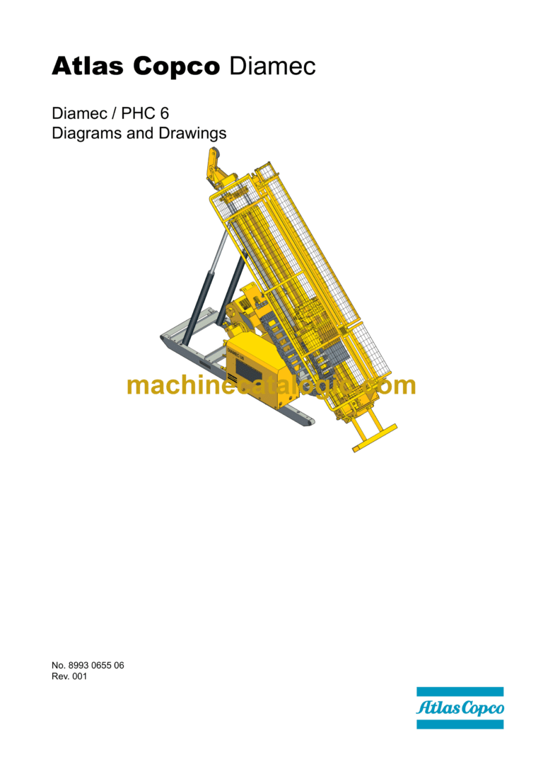 Atlas Copco Diamec PHC 6 Diagrams and Drawings Manual
