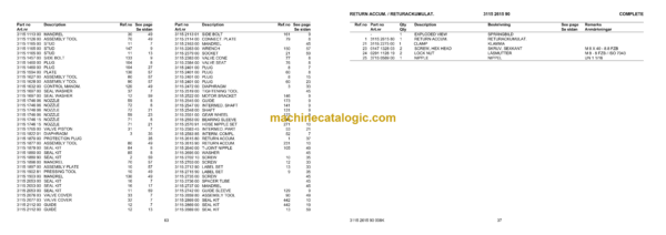 Atlas Copco COP 2550CR, 2550CRL Version C Hydraulic Rock Drill Parts Catalog - Image 4