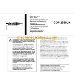 Atlas Copco COP 2550UX Hydraulic Rock Drill Parts Catalog