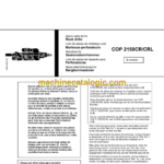 Atlas Copco COP 2150CR, 2150CRL Hydraulic Rock Drill Parts Catalog