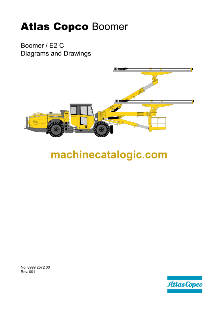 Atlas Copco Boomer E2C Diagrams and Drawings Manual