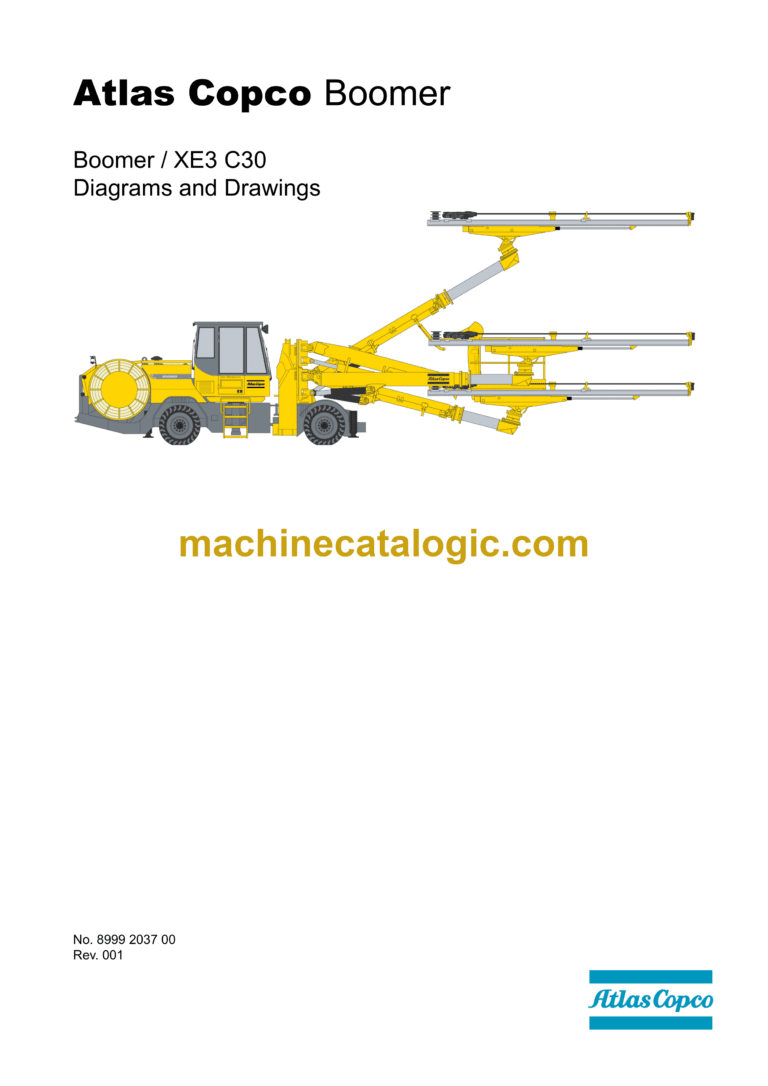Atlas Copco Boomer XE3 C30 Diagrams and Drawings Manual