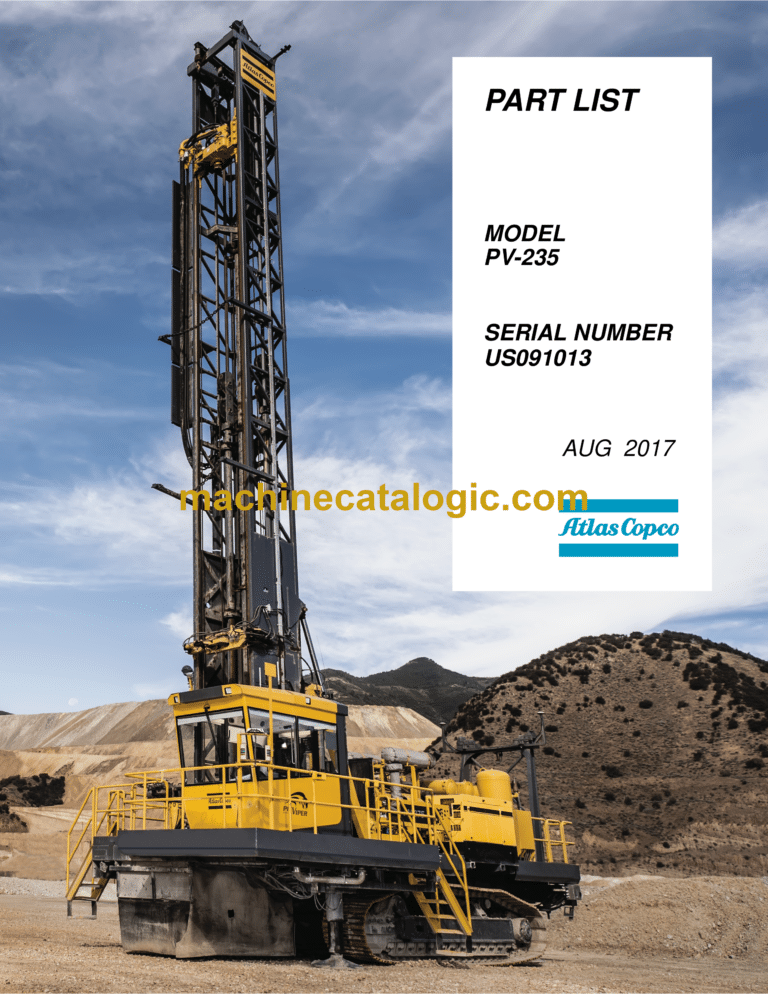 Atlas Copco PV235 Pit Viper Parts Catalog