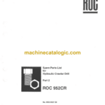 Atlas Copco ROC 952CR Drilling Rig Parts Catalog