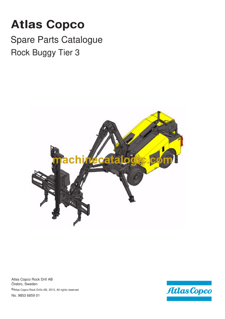 Atlas Copco Rock Buggy Tier 3 Parts Catalog