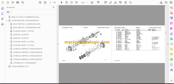 Atlas Copco DHR 6H, DHR 6SH Rotation Units Parts Catalog - Image 2