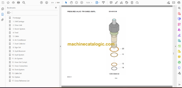 Atlas Copco ROC D7-11 Drilling Rig Parts Catalog - Image 2