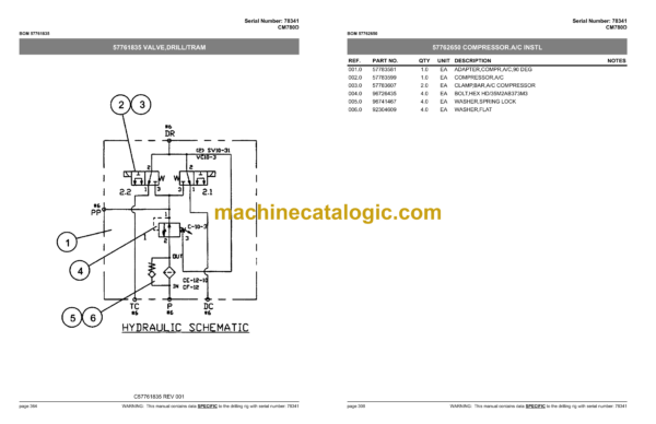 Atlas Copco CM780D Crawler Drills Parts Catalog - Image 3