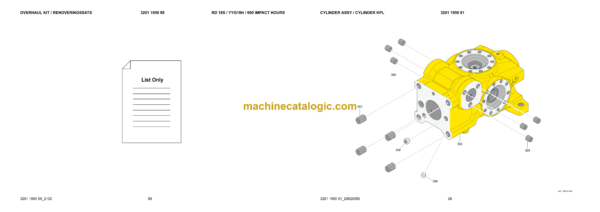Atlas Copco RD22S Hydraulic Rock Drills Parts Catalog - Image 3