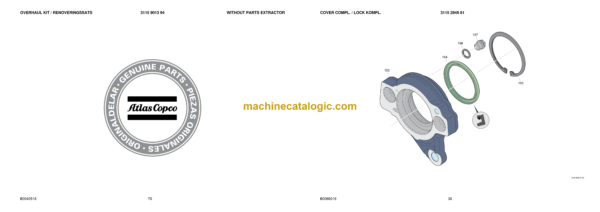 Atlas Copco COP 2540 Version E Hydraulic Rock Drill Parts Catalog - Image 3