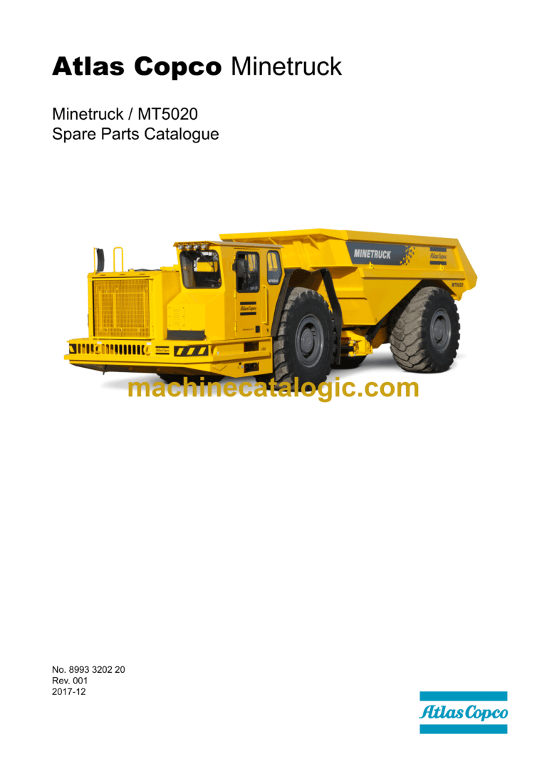 Atlas Copco MT5020 Minetruck Parts Catalog