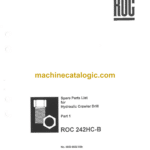 Atlas Copco ROC 242HC-B Hydraulic Crawler Drill Parts Catalog