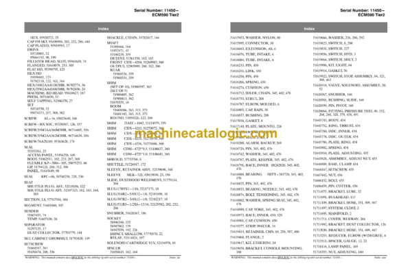 Atlas Copco ECM590 Tier 2 Hydraulic Crawler Drill Parts Catalog - Image 4