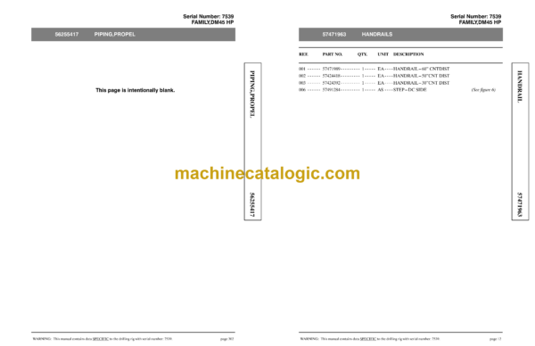 Atlas Copco DM45SP Rotary Blast Hole Rigs Parts Catalog - Image 3