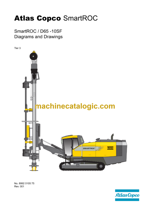 Atlas Copco SmartROC D65-10SF Tier 3 Diagrams and Drawings Manual