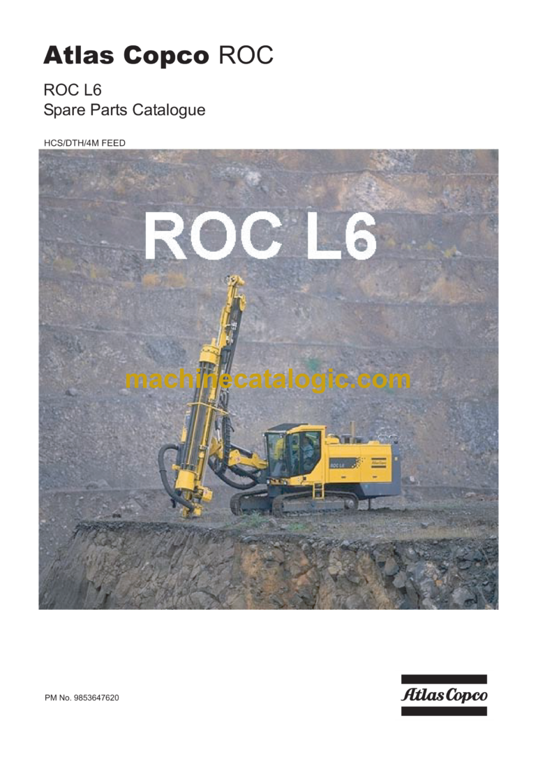 Atlas Copco ROC L6 Drilling Rig Parts Catalog