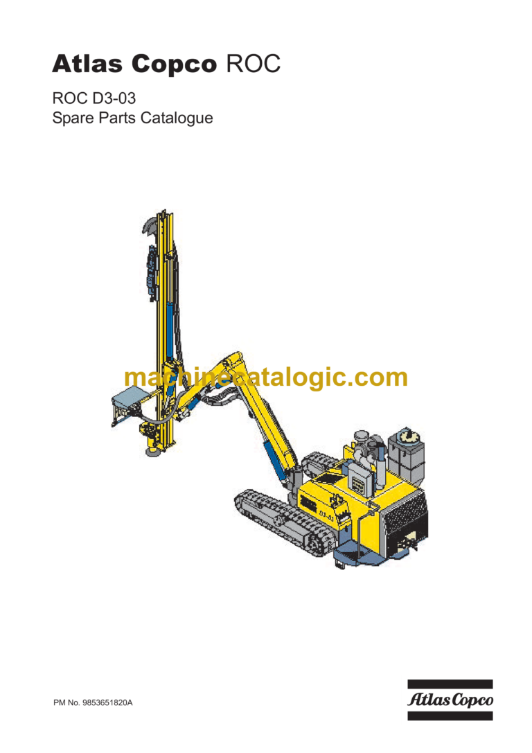 Atlas Copco ROC D3-03 Drilling Rig Parts Catalog