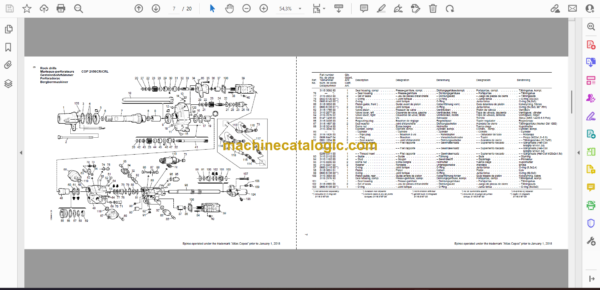 Atlas Copco COP 2150CR, 2150CRL Hydraulic Rock Drill Parts Catalog - Image 2