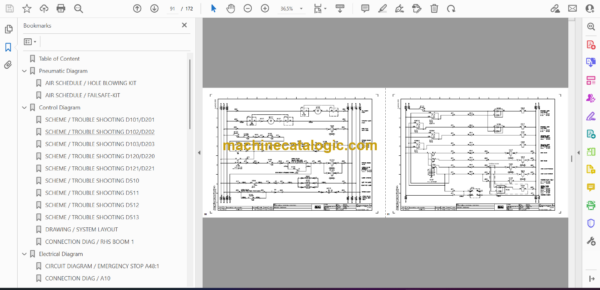 Atlas Copco Boomer E2C Diagrams and Drawings Manual - Image 2