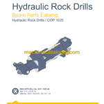 Epiroc COP 1025 Hydraulic Rock Drills Parts Catalog