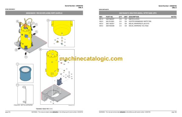 Atlas Copco DMLE Drill Rig Parts Catalog - Image 3