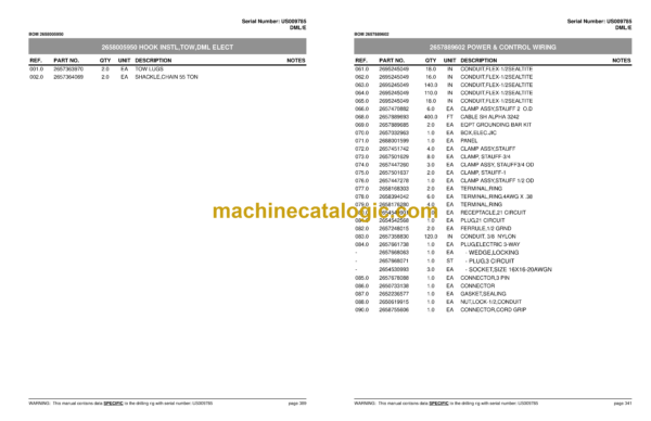 Atlas Copco DMLE Drill Rig Parts Catalog - Image 4