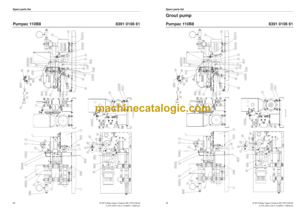 Atlas Copco Pumpac Grout Pump Parts Catalog - Image 4