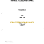 Liebherr LHM 320 Mobile Harbour Crane Operation & Maintenance Manual (140277)