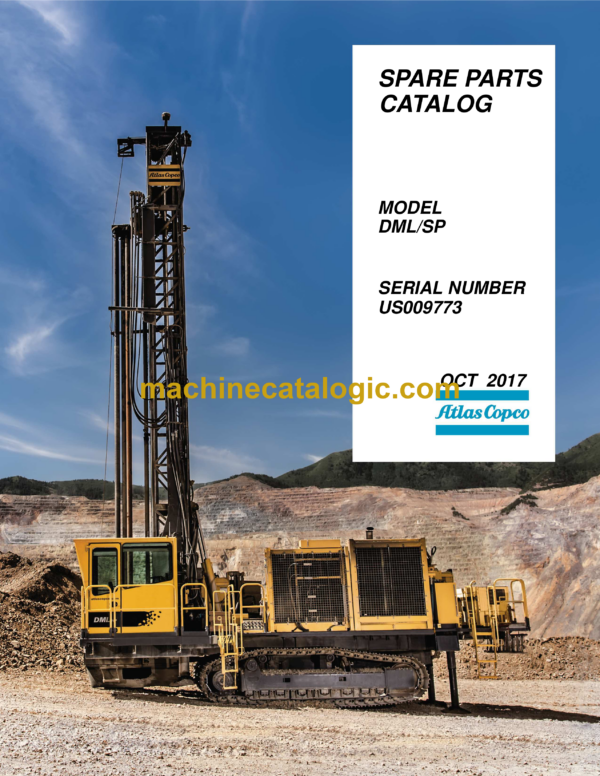 Atlas Copco DML SP Drill Rig Parts Catalog