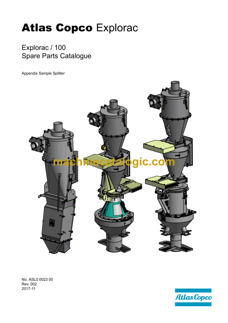 Atlas Copco Explorac 100 Drilling Rig Parts Catalog