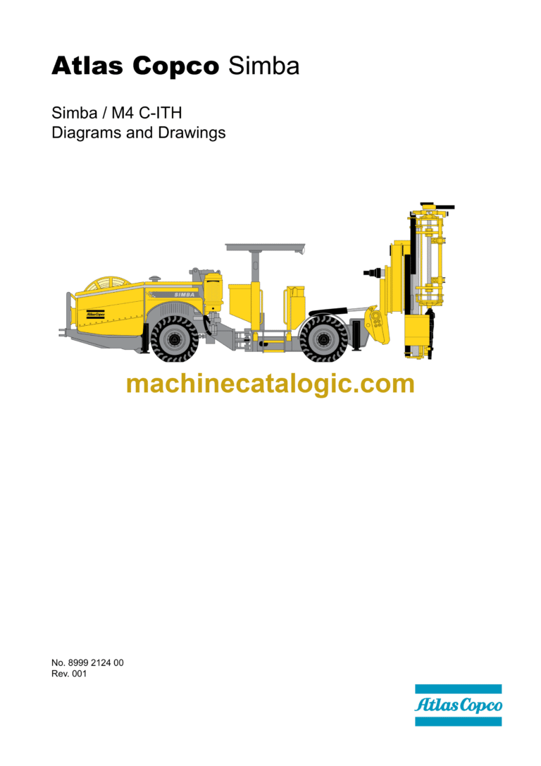 Atlas Copco Simba M4C ITH Diagrams and Drawings Manual
