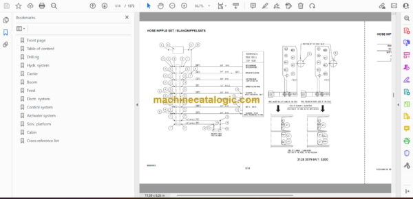 Atlas Copco XL3 C Rocket Boomer Parts Catalog - Image 2