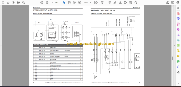 Atlas Copco Swellex Pump HC1-L Parts Catalog - Image 2