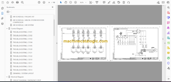 Atlas Copco Simba M4C ITH Diagrams and Drawings Manual - Image 4