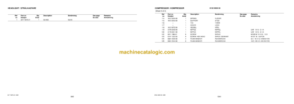 Atlas Copco XL3 C Rocket Boomer Parts Catalog - Image 3
