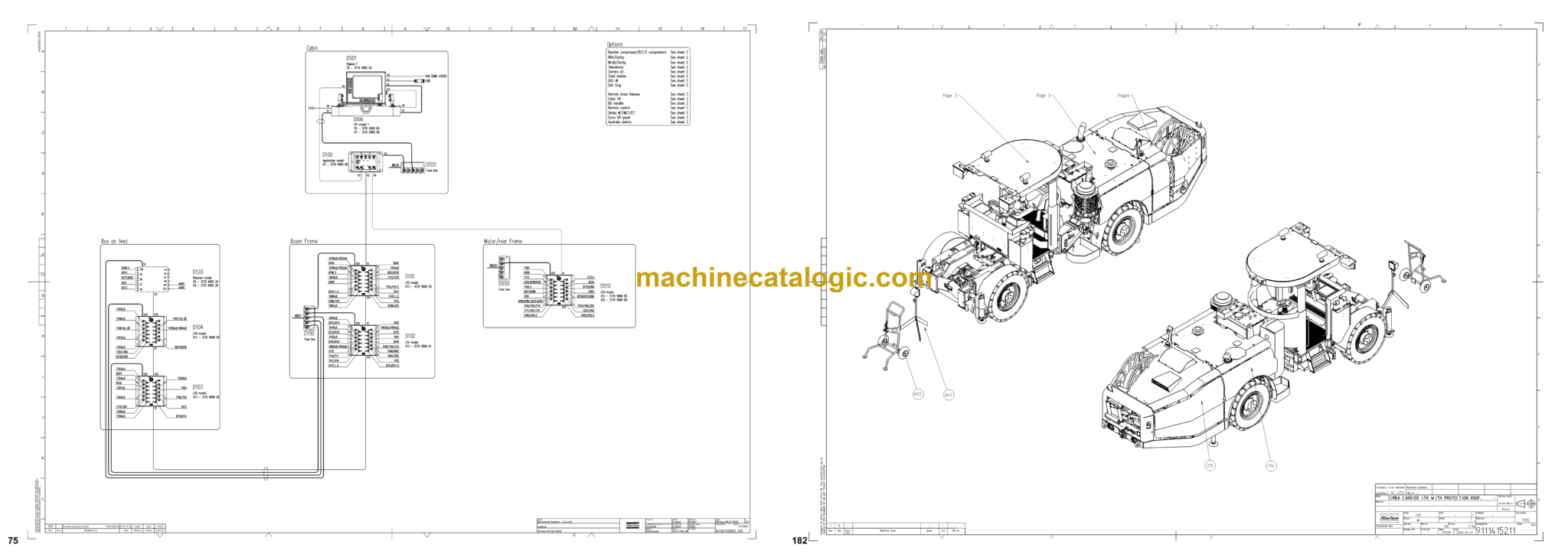 Atlas Copco Simba M4C ITH Diagrams and Drawings Manual – Machine Catalogic