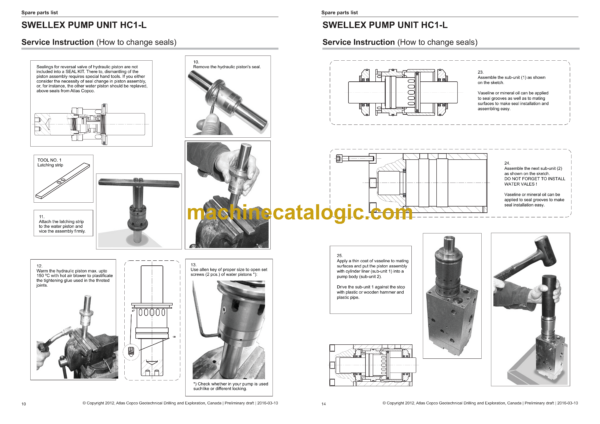 Atlas Copco Swellex Pump HC1-L Parts Catalog - Image 4