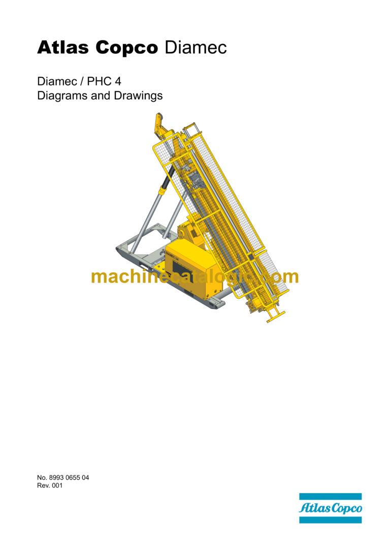 Atlas Copco Diamec PHC4 Diagrams and Drawings Manual