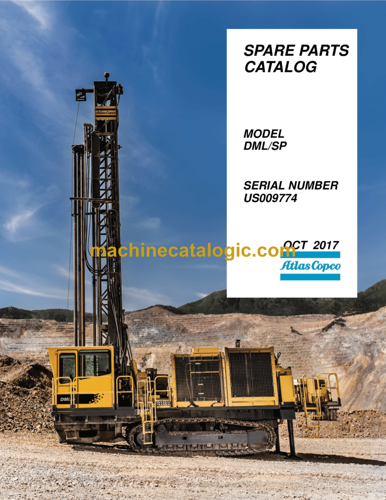 Atlas Copco DMLSP Drill Rig Parts Catalog