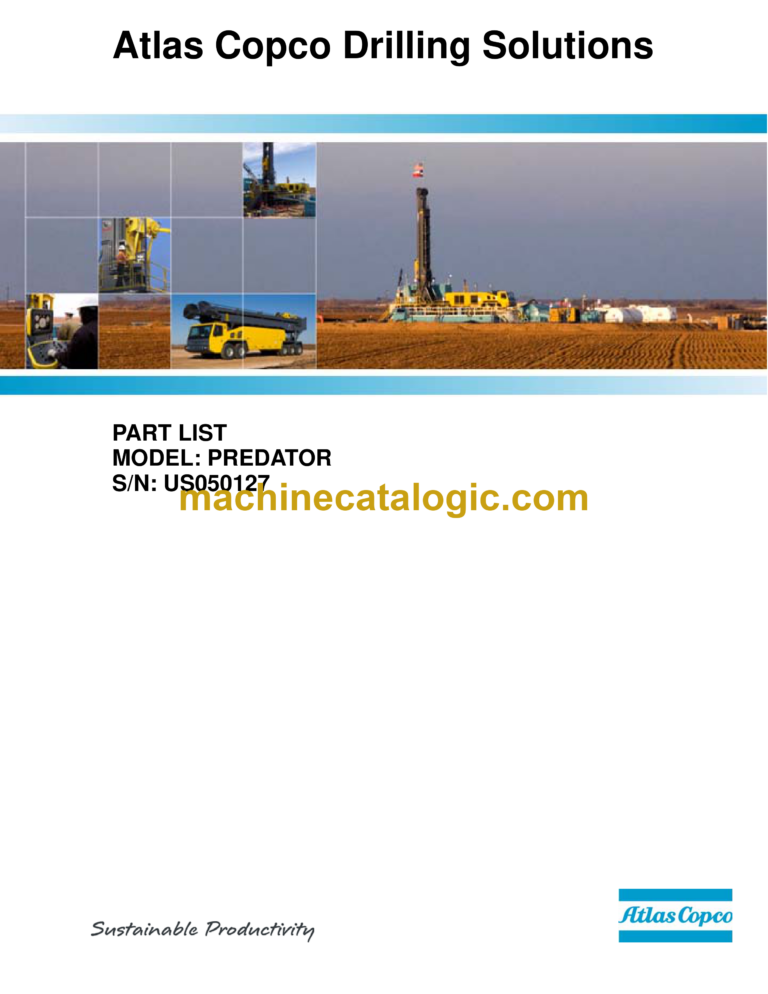 Atlas Copco Predator Parts Catalog