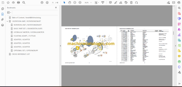 Atlas Copco DHR 45H Rotation Units Parts Catalog - Image 2