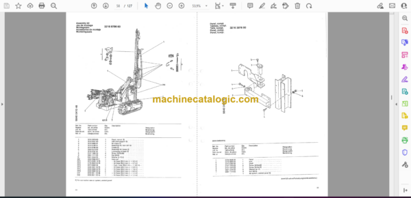 Atlas Copco ROC 460PC Drilling Rig Parts Catalog - Image 2