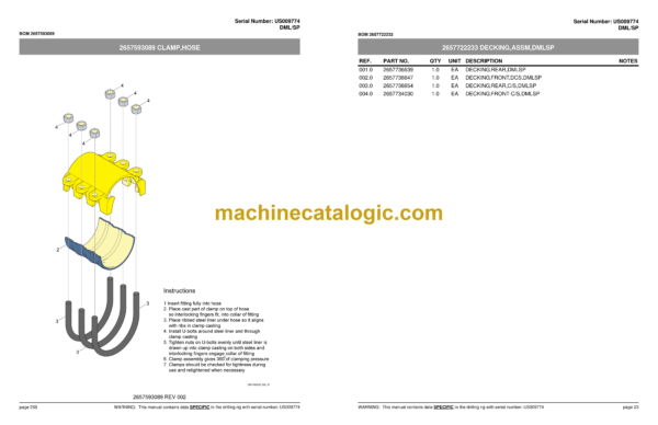 Atlas Copco DMLSP Drill Rig Parts Catalog - Image 3