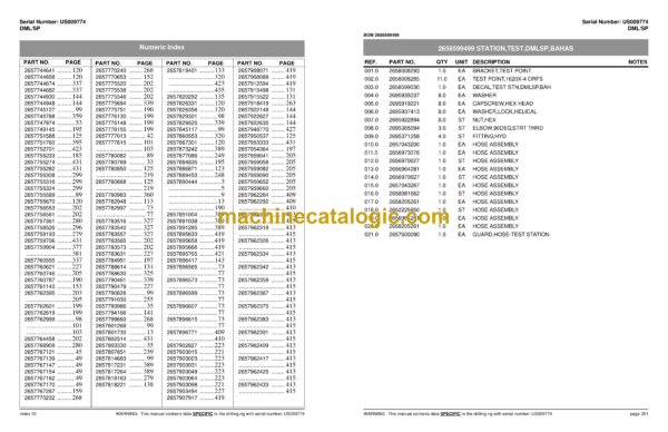 Atlas Copco DMLSP Drill Rig Parts Catalog - Image 4