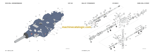Atlas Copco COP 1435 Hydraulic Rock Drill Parts Catalog - Image 4