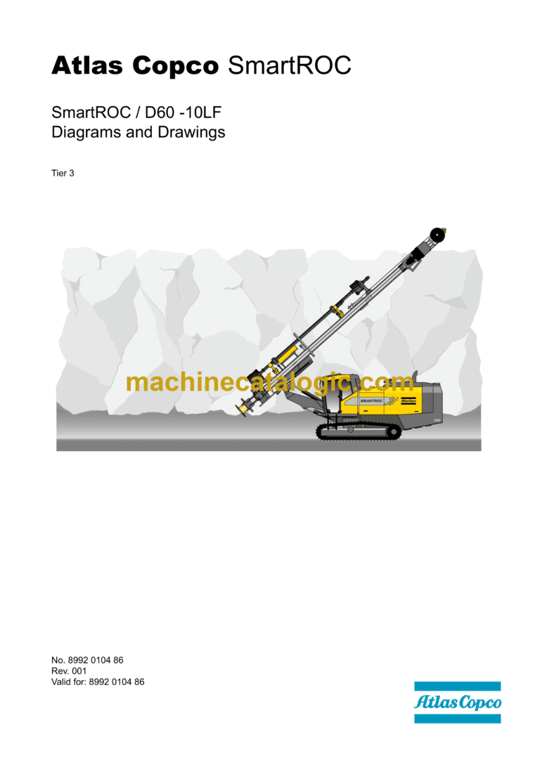 Atlas Copco SmartROC D60-10LF Tier 3 Diagrams and Drawings Manual