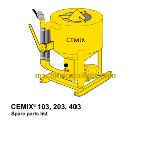 Atlas Copco CEMIX 103, 203, 403 Parts Catalog