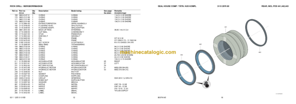 Atlas Copco COP 2160EX Version B Hydraulic Rock Drill Parts Catalog - Image 3