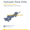 Epiroc COP 1025x108 Hydraulic Rock Drills Parts Catalog