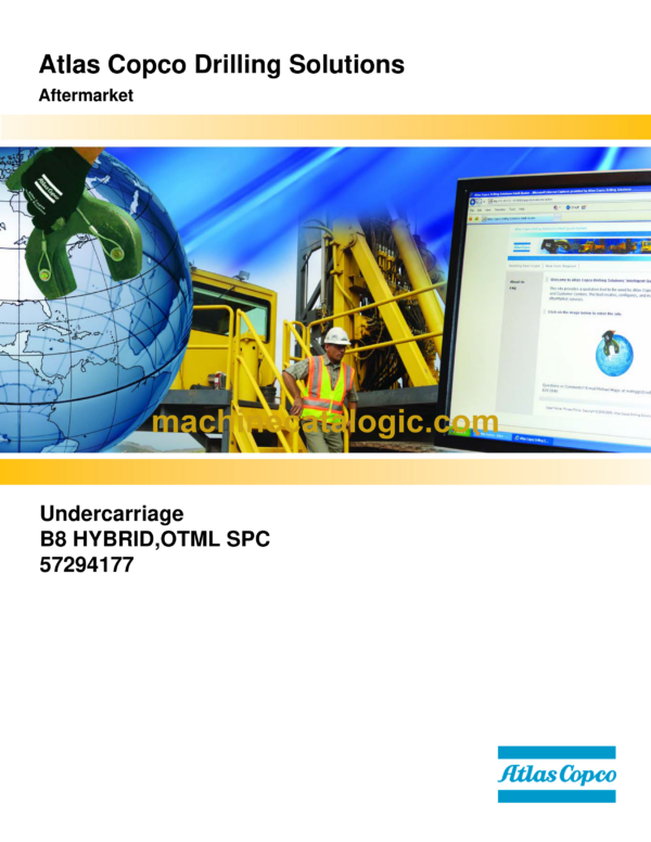 Atlas Copco B8 HYBRID,OTML SPC Undercarriage Parts Catalog